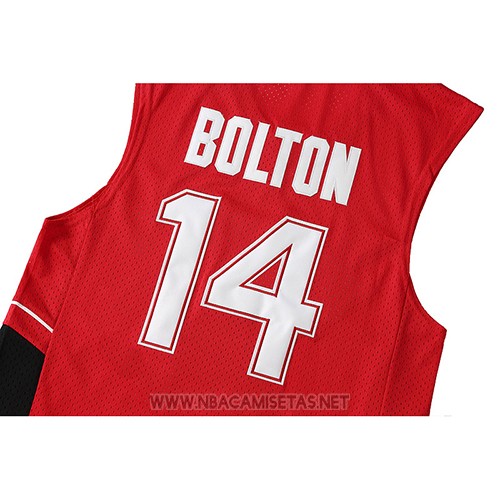 Camiseta Pelicula Wildcats Bolton NO 14 Rojo
